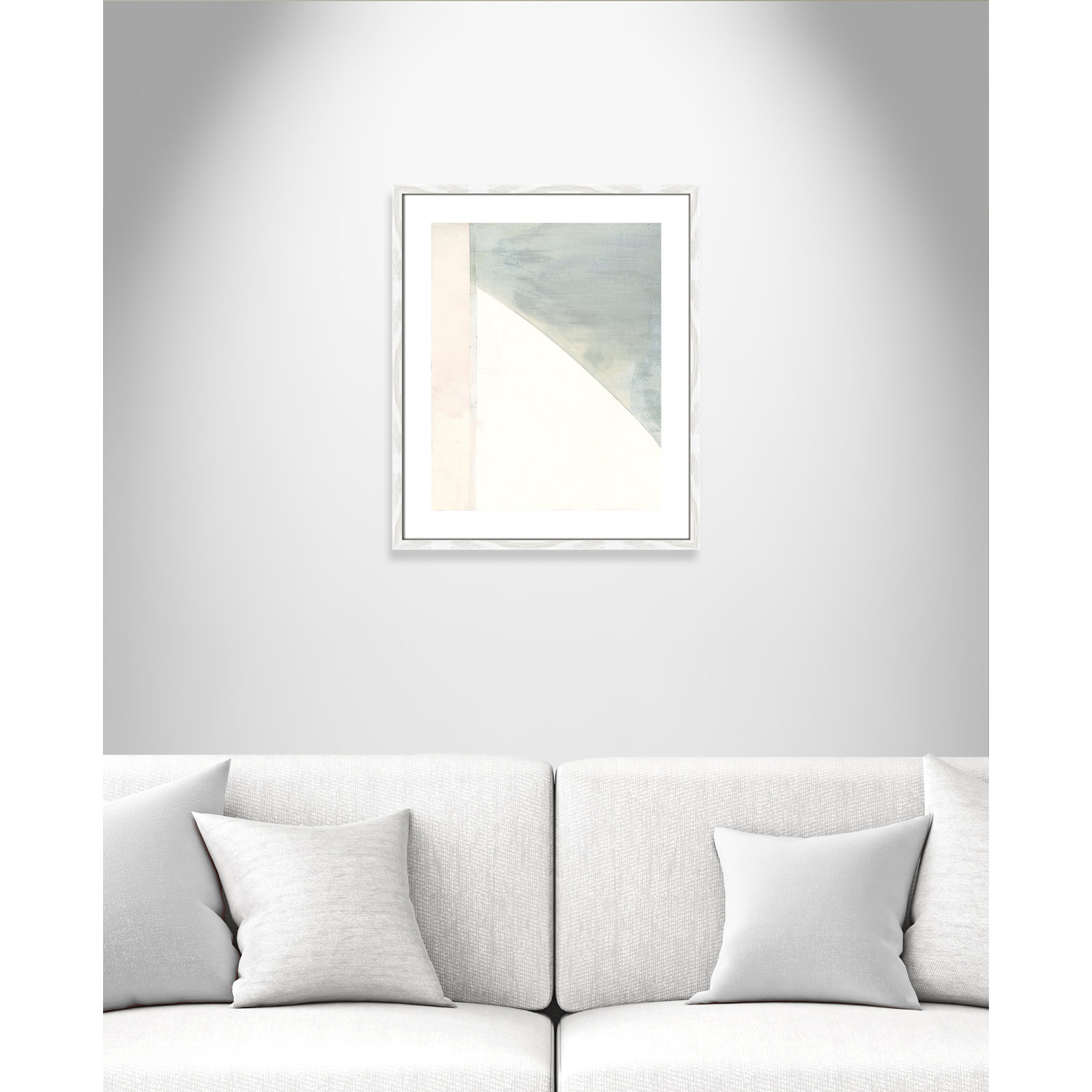 Alexandria "In Neutral I" Painting by Cartissi, 25.5" H x 21.5" W x 0.75" D, White Wood Framed Paper