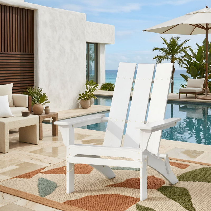 Chaise pliante en bois, Blanc