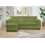 Canapé-lit et chaise longue réversible en velours de 91 po avec rangement Blatnice-1286130298-1294386120