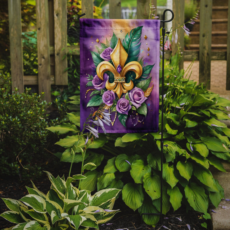 Drapeau de jardin double en polyester H 15,5 po x l 11,25 po