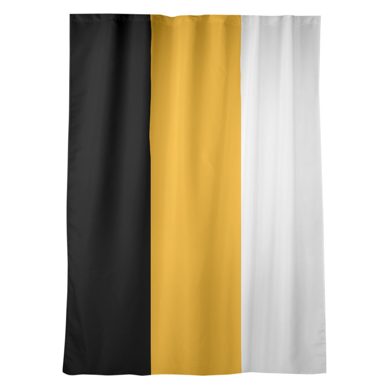 Room Darkening Curtain Single Panel, Pittsburgh Baseball Black/Gold/White