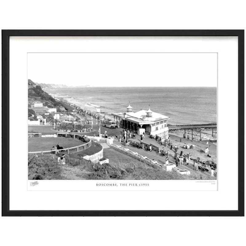 Boscombe, The Pier C1955 by Francis Frith - Single Picture Frame Print, 28cm H x 36cm W x 2.3cm D