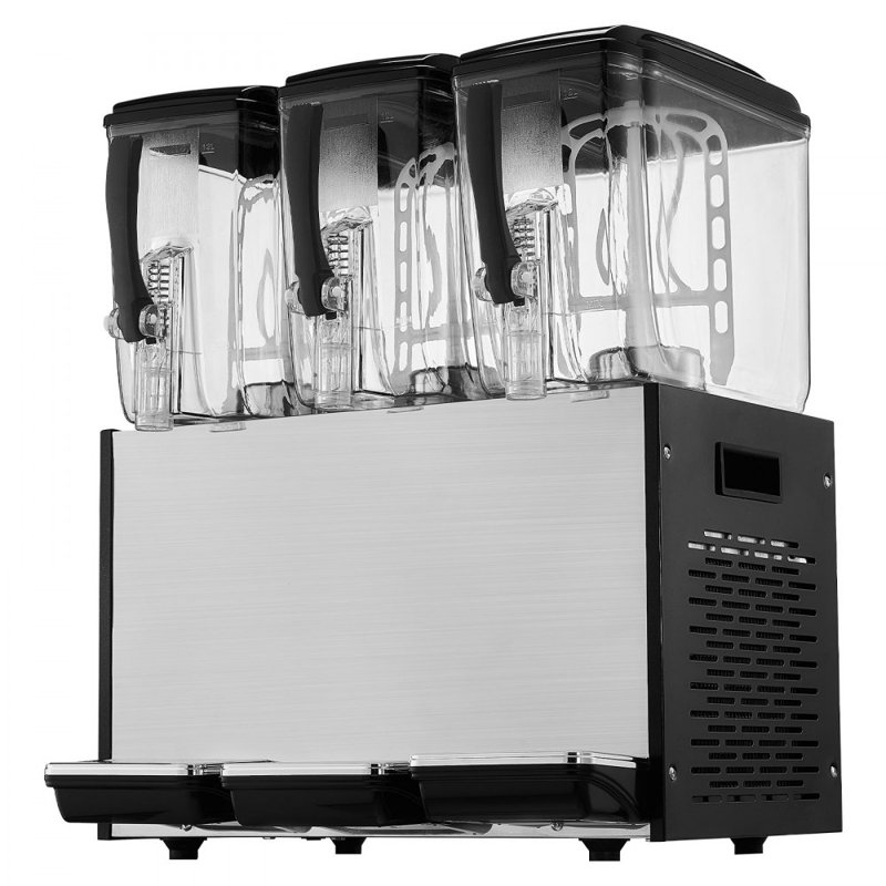 Commercial Beverage Dispenser 12L x 3 Tanks Cold Juice Ice Drink Dispenser