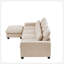 Grand canapé modulaire rembourré de plumes en L moderne, canapé convertible avec méridienne réversible pour le salon-118043656