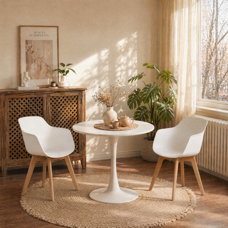 Mignon Dining Set, White