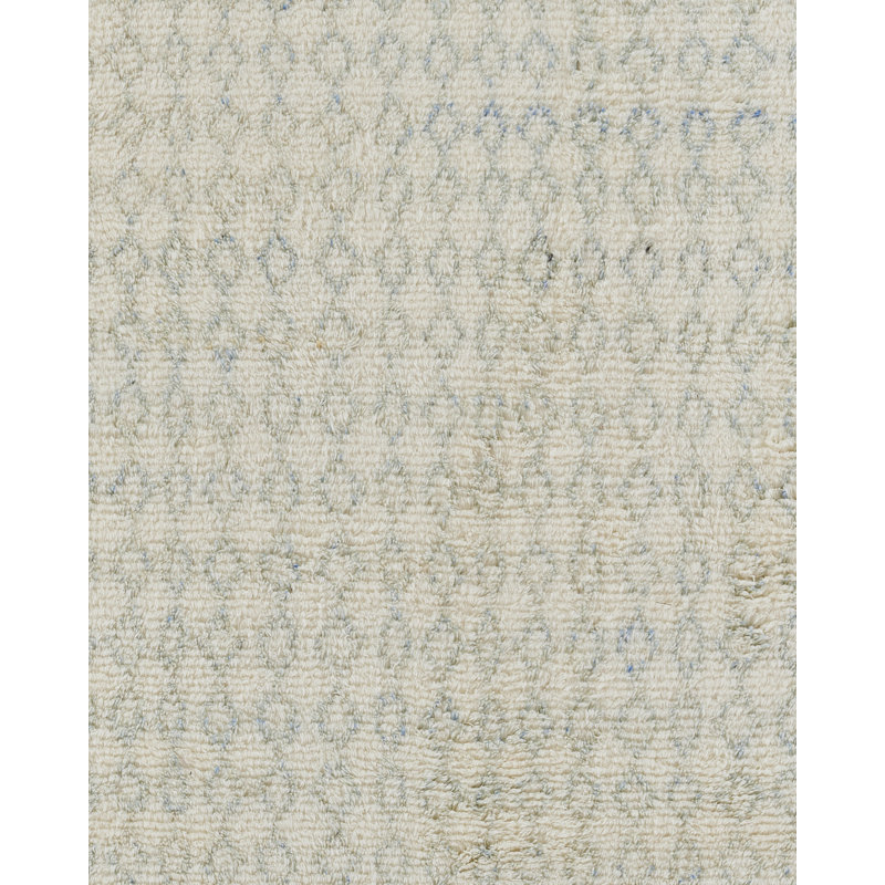 Joss & Main Berkeley Hand Knotted Wool And Cotton Ivory Area Rug 5'' X 8'', Rectangle 5' x 8'