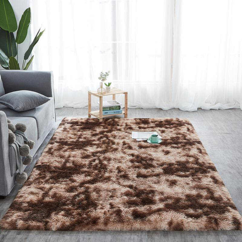 Tillery Solid Colour Shag Area Rug, Rectangle 80cm x 150cm