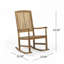 Chaises berçantes d'extérieur en bois d'acacia