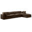 Canapé modulaire réversible en velours Hinesh-87141407