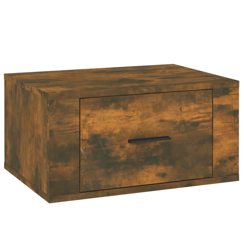 Wall-mounted Bedside Cabinets , Smoked Oak, Individual