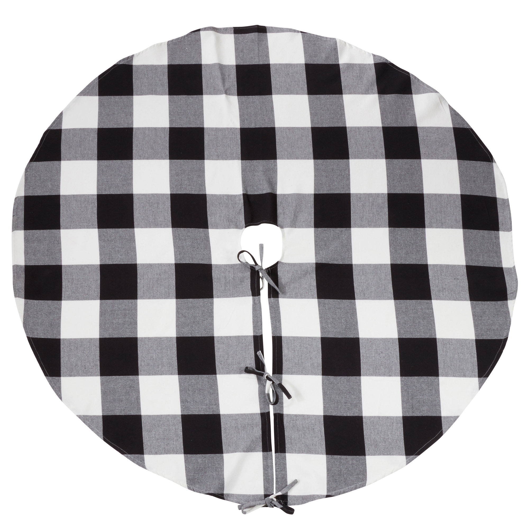 Cotton Tree Skirt, 84", Black/Gray