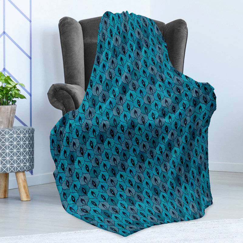 Hand Woven Throw Blanket, 50" W x 60" L