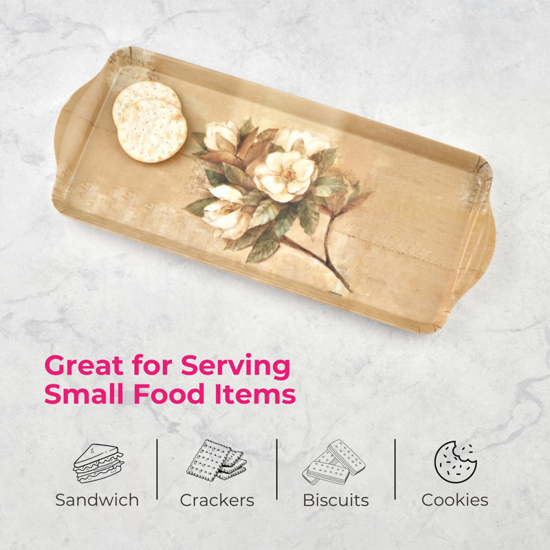 Pimpernel Sugar Magnolia Sandwich Tray - Beige