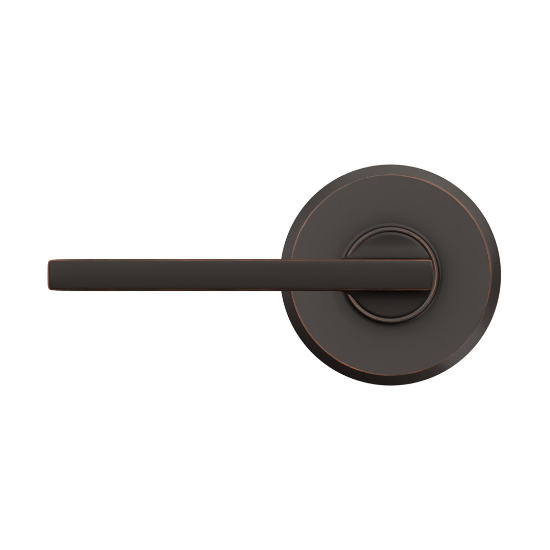 F Series Latitude Passage Leverset with Greyson Rosette Schlage