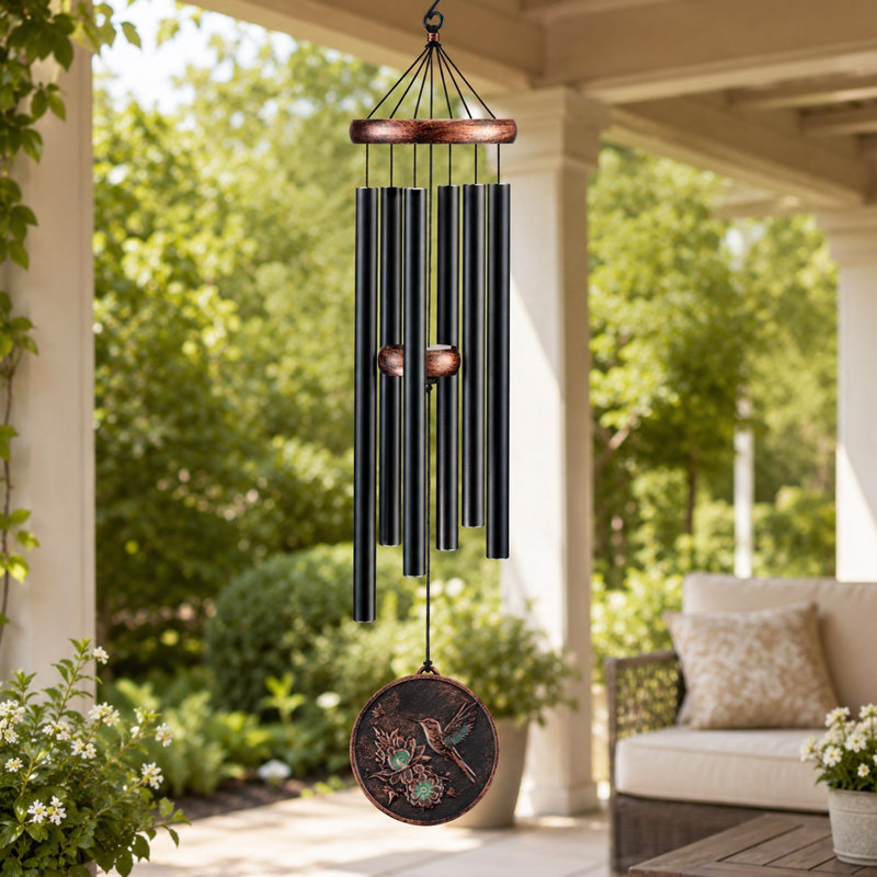 Carillon extérieur 32 po Hummingbird 32, 6 tubes en aluminium