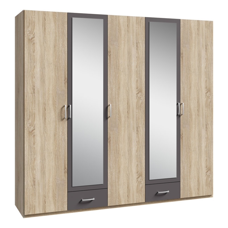 5 Door Manufactured Wood Wardrobe