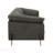 Black Top Grain Leather Sofa