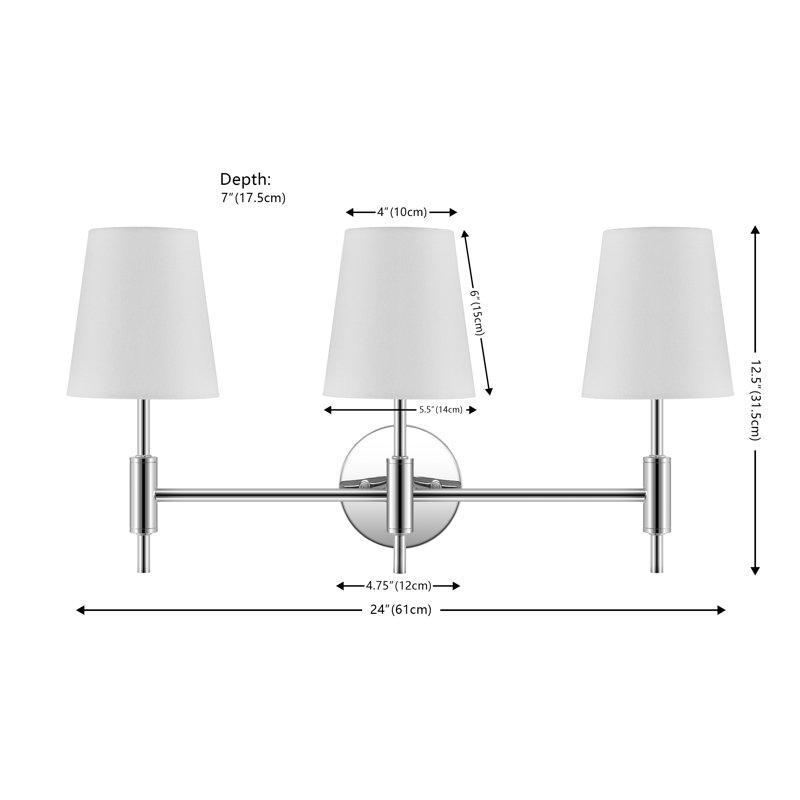 Mabifa Iron Armed Sconce, Chrome