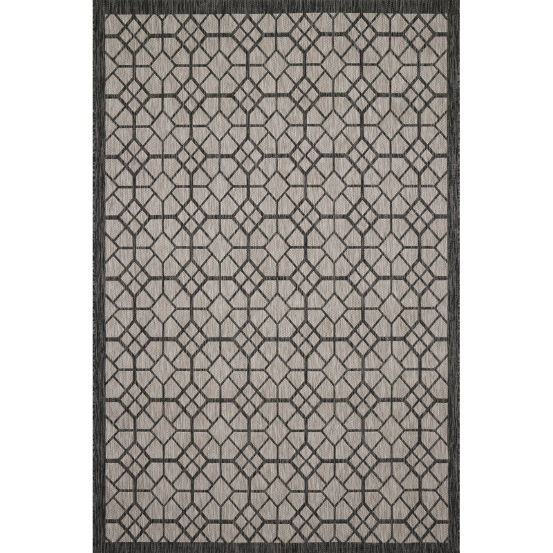 Canario Geometric Indoor / Outdoor Rug, Rectangle 7'10" x 10'9"