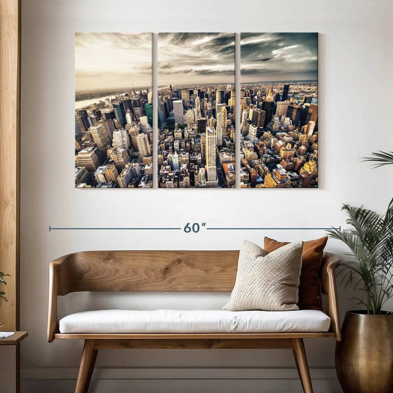 Sireci Manhattan New York Skyline, 32" H x 50" W