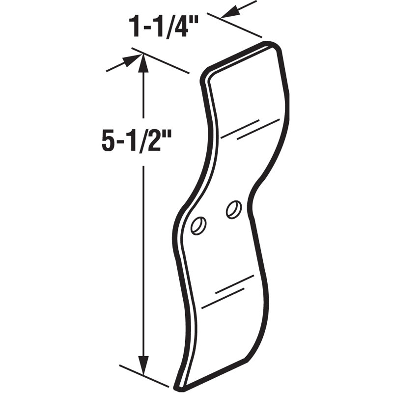 Chrome Metal Spring Window Lock