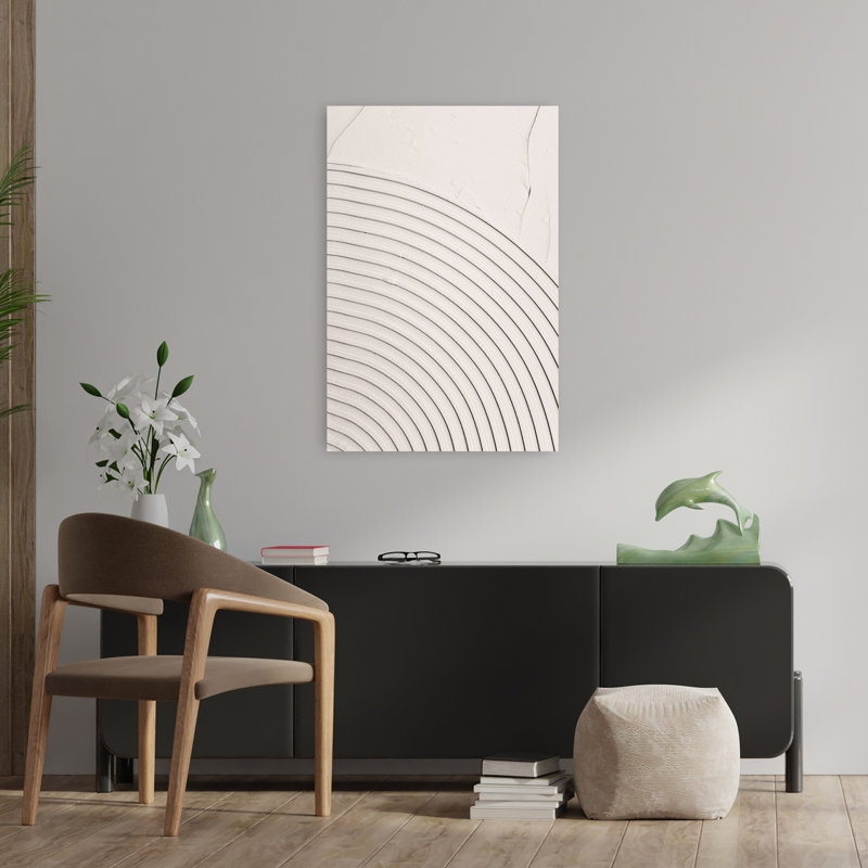 Art contemporain abstrait géométrique, H 36 po x l 24 po