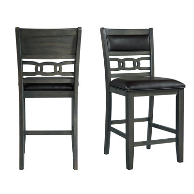 Tabouret en bois massif 15 po Relyea