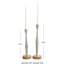 Alia 2 Piece Aluminum Tabletop Candlestick Set-588770920