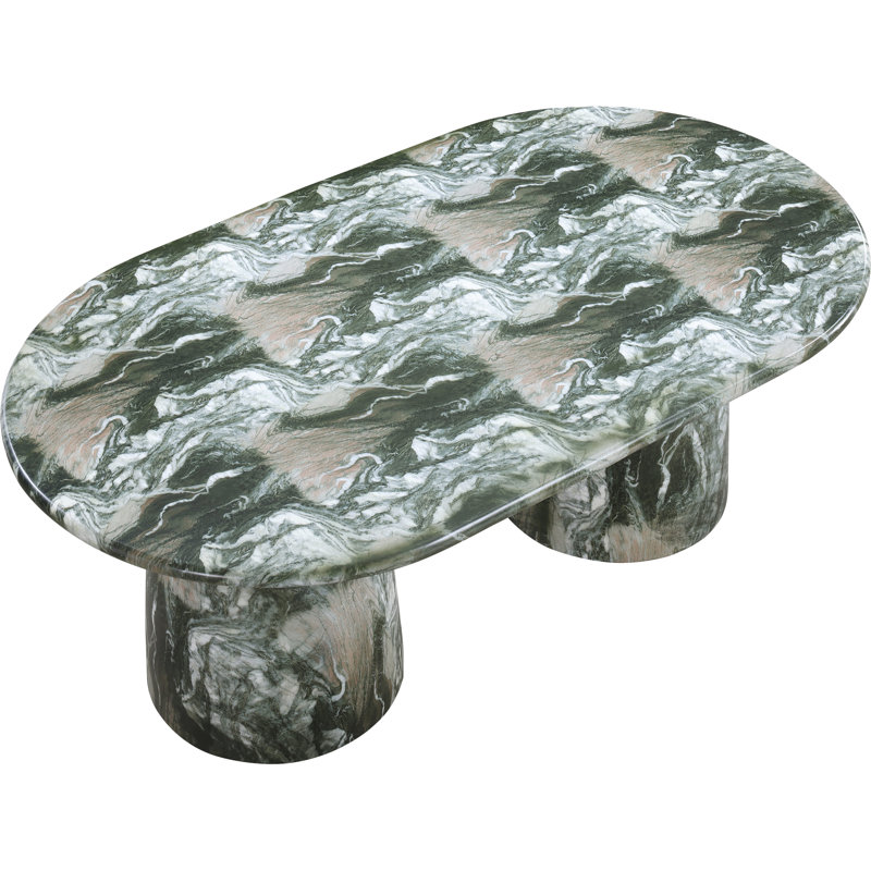 Table de salle à manger Cosenza, H 30 po x l 78 po x P 44,5 po, Vert