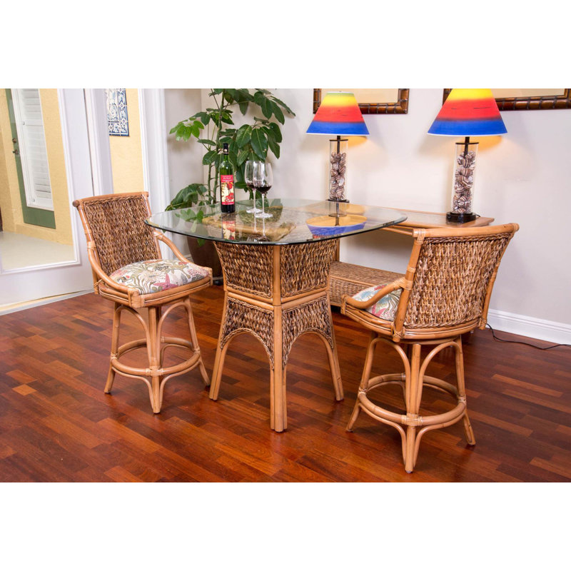 Dastyn Swivel Upholstered Counter Stool, Antique Honey, Dum Dum Natural