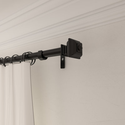 Gernult Adjustable Single Metal Curtain Rod