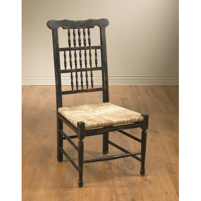 Corjan Solid Wood Ladder Back Side Chair by Rosalind Wheeler