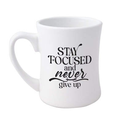 Stay Focused Designer Coffeehouse Mug, 19oz