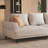 Breathable Cotton-linen Fabric Sofa, Solid Wood Frame, High-elastic Sponge Seat Cushion, Light Beige-1522755691-1522755701