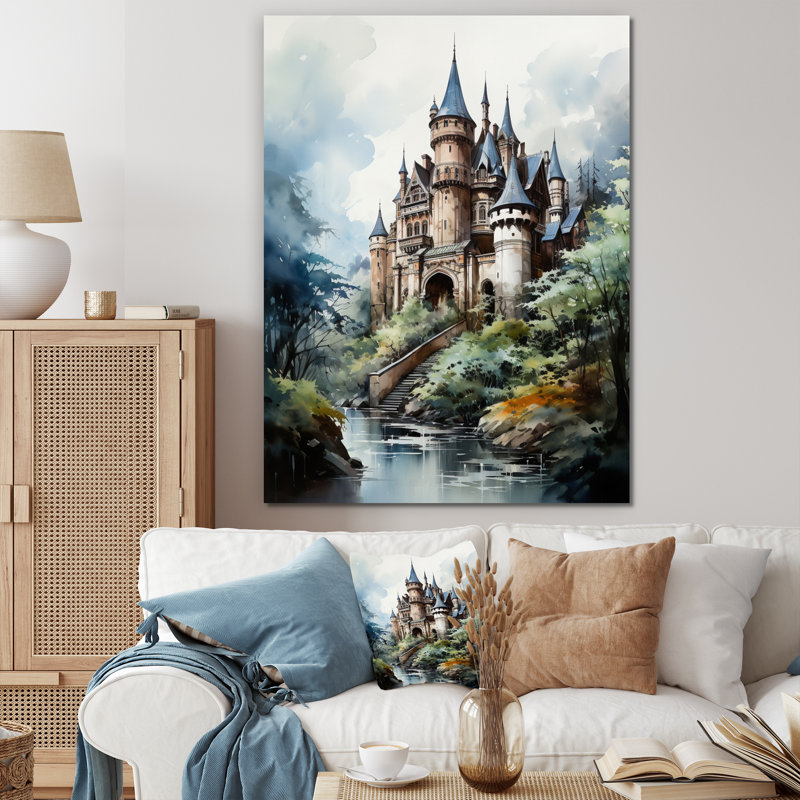 Shaquan Castles Enchanted Stronghold II - reproduction sur toile, H 20 po x l 12 po x P 1 po, Toile tendue