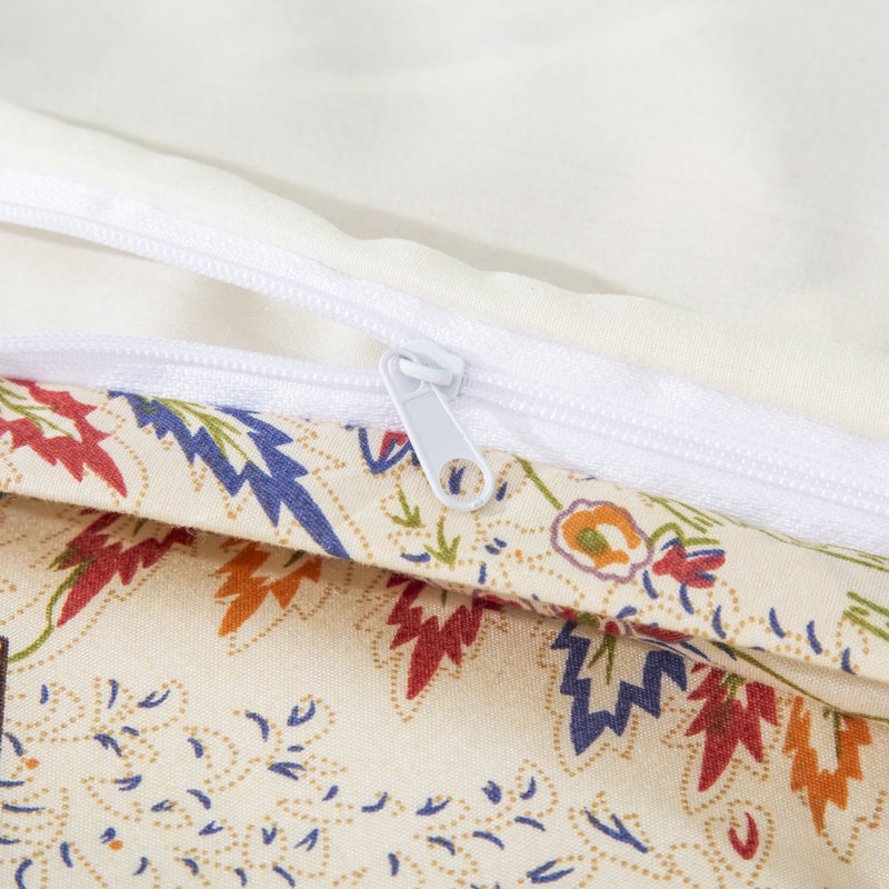  Ensemble de housse de couette réversible multi en microfibre, Housse de couette de très grande taille + 2 taies