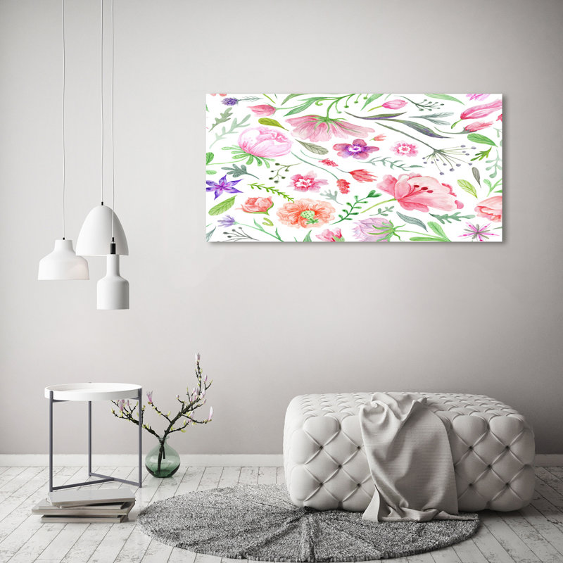 Floral Pattern - Wrapped Canvas Print
