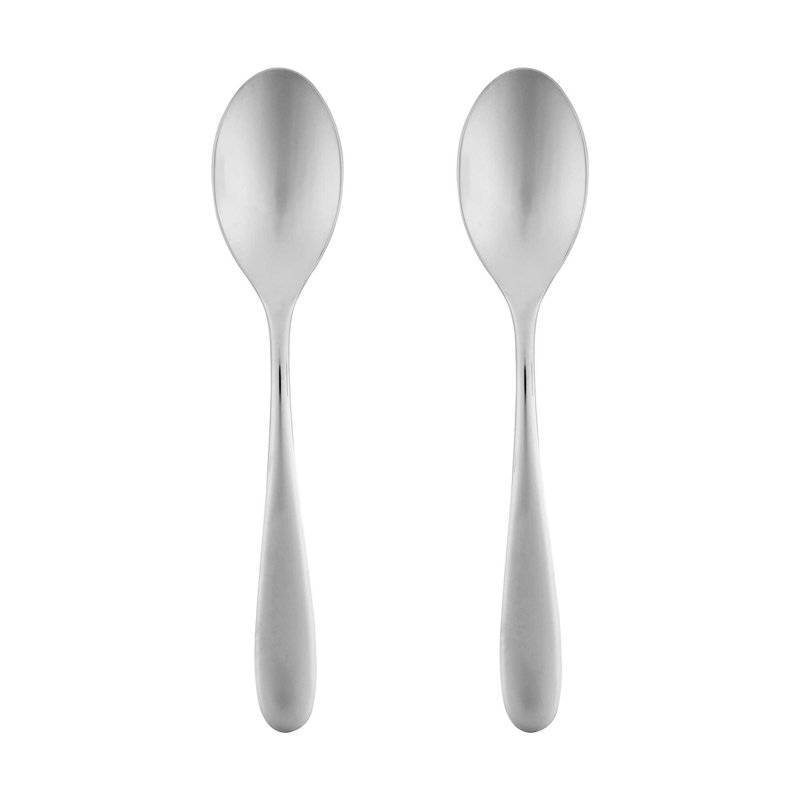 Accessoires de cuisine - cuillères à dessert 6,8 pouces, 2 cuillères de table robustes - vaisselle en acier inoxydable 18/10, lavables, cuillères à manger robustes, cuillères à dîner, pour la maison ou le restaurant