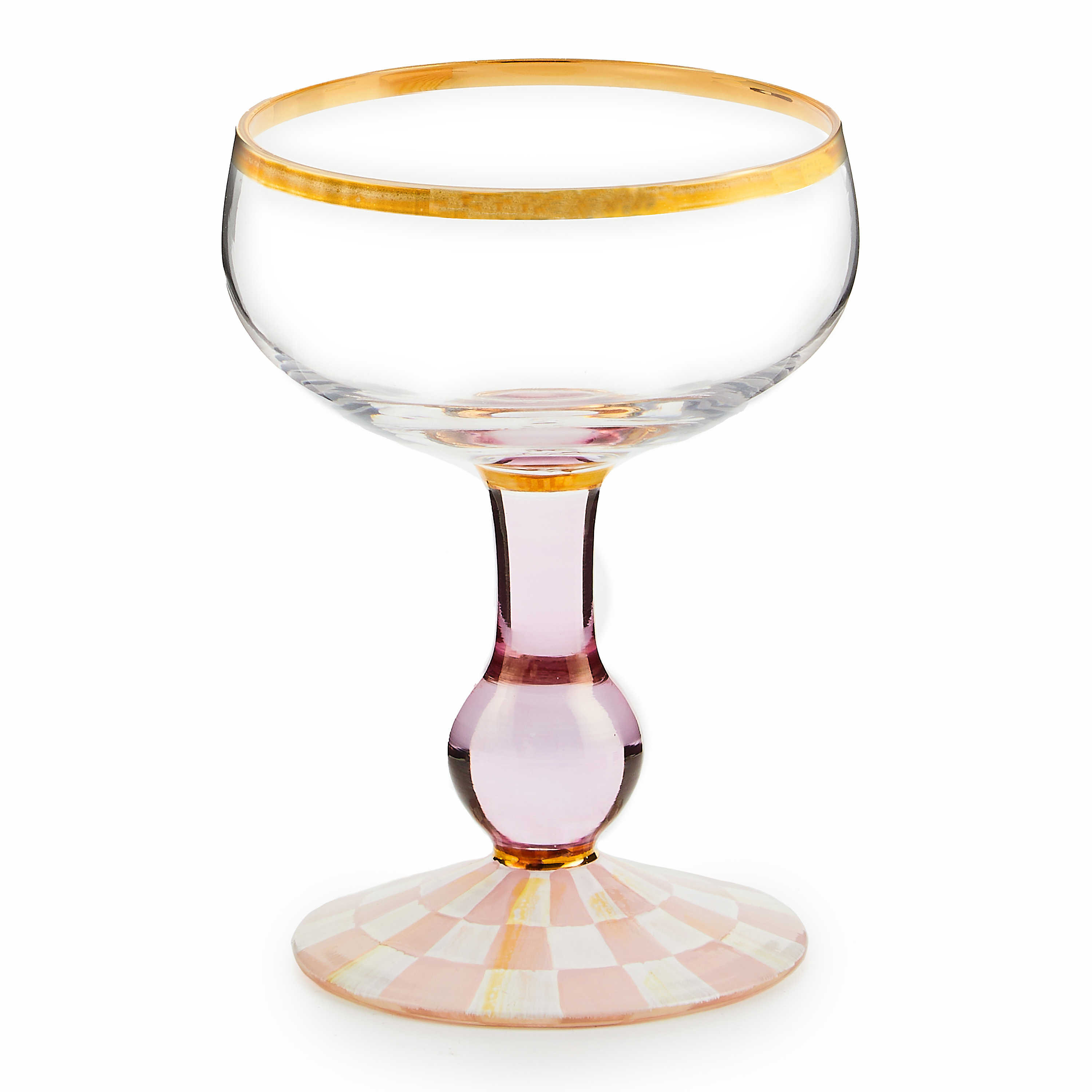Rosy Check Coupe Glass main image 0