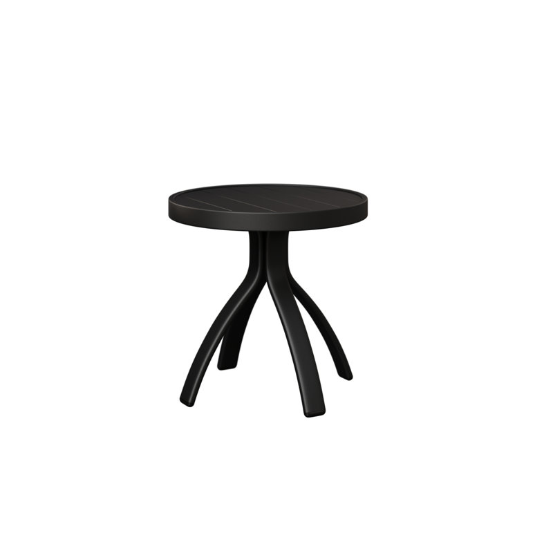 Table de bout en aluminium Sunnydale noir mat, Noir mat