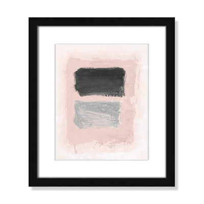 Pink, Black and Silver Shimmer I Print