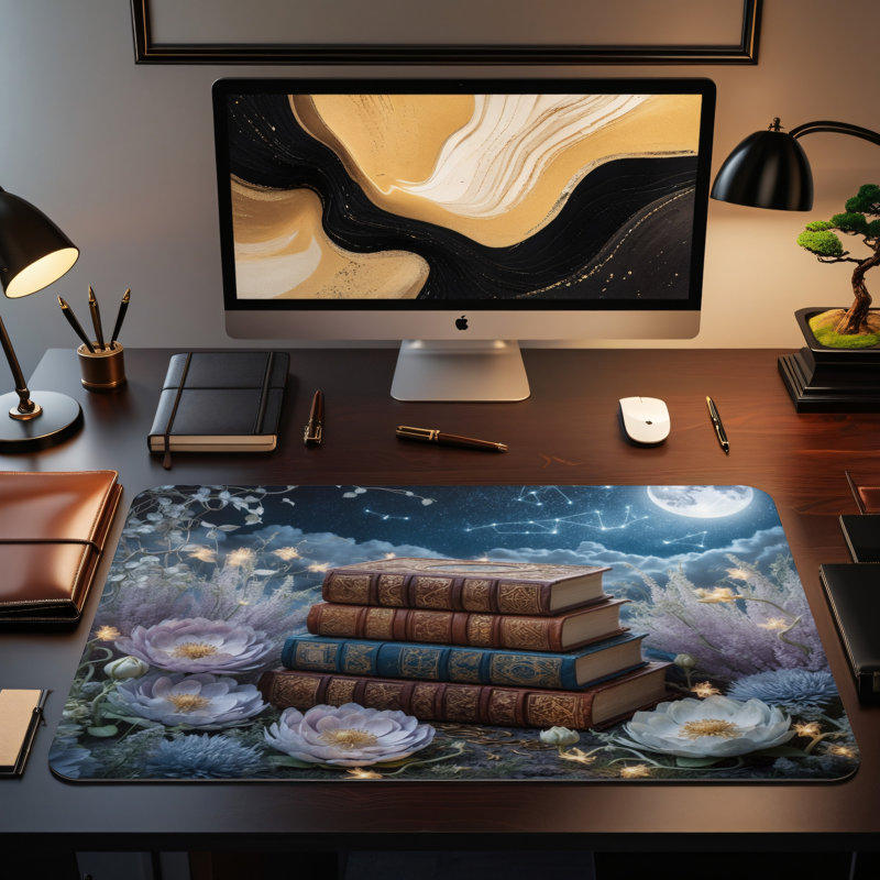 Polyester Desk Pad, 14.4x12.1