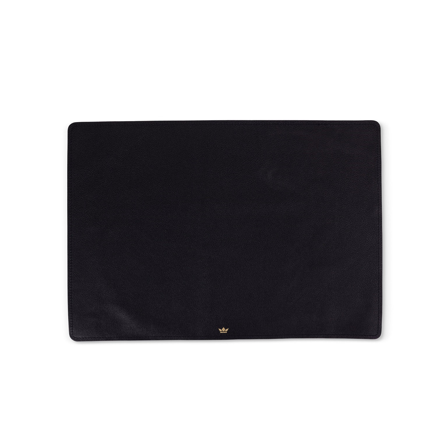 Sindri Placemat Leather Black 18.9" X 13.4", Black