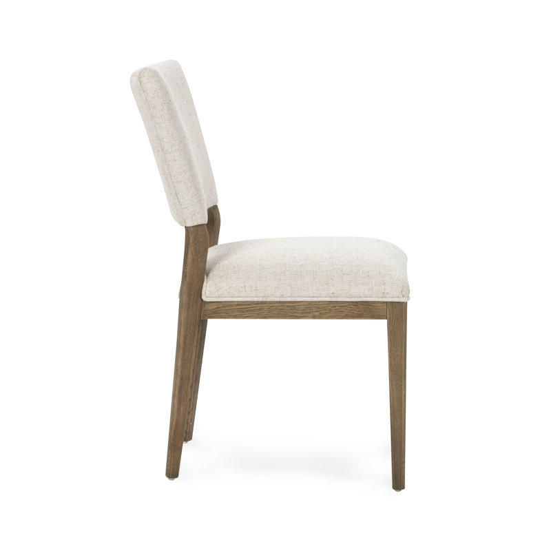 Phillip Upholstered Dining Chair Gray Set Of 2, Oatmeal, Natural