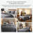 Southshore Fine Linens Vilano Duvet Cover Set, Oversized 110 GSM Microfiber Bedding with Hidden Zipper Closure and 4 Corner Ties, 2 King Pillow Shams, King/California King, Slate-850210330-850210348