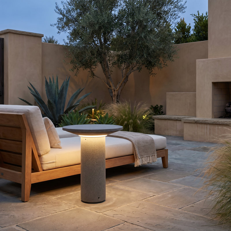 Moal LED Bollard Light, 18" H x 17.75" W x 17.75" D
