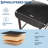 Set of 4 Bar Stools with Backs - 26 Inch Counter Height Kitchen Stools with Wood Legs, Modern Upholstered Chairs for Kitchen Island & Dining, Gray-637298283-637298281
