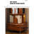 68.1'' H 5 Tier Rotating Rolling Bookcase with 1 Drawer-1237229763