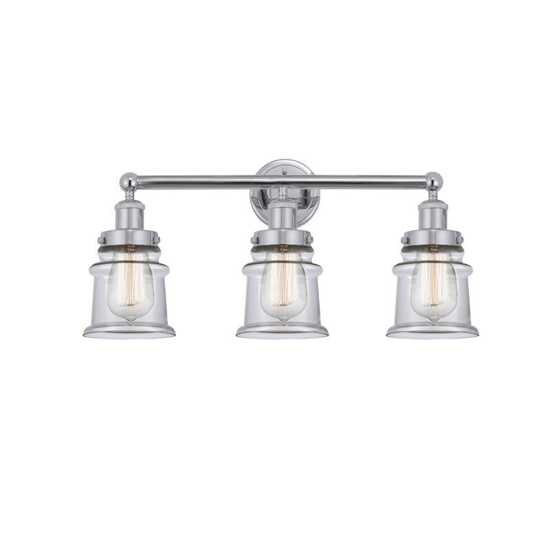 Cailen 3 - Light Dimmable Vanity Light, Clear, Polished Chrome