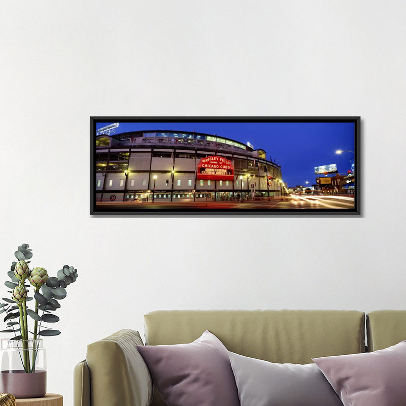«Illinois, Chicago Cubs Baseball», reproduction de photo sur toile, H 16 po x l 48 po x 1,5 po, Toile tendue